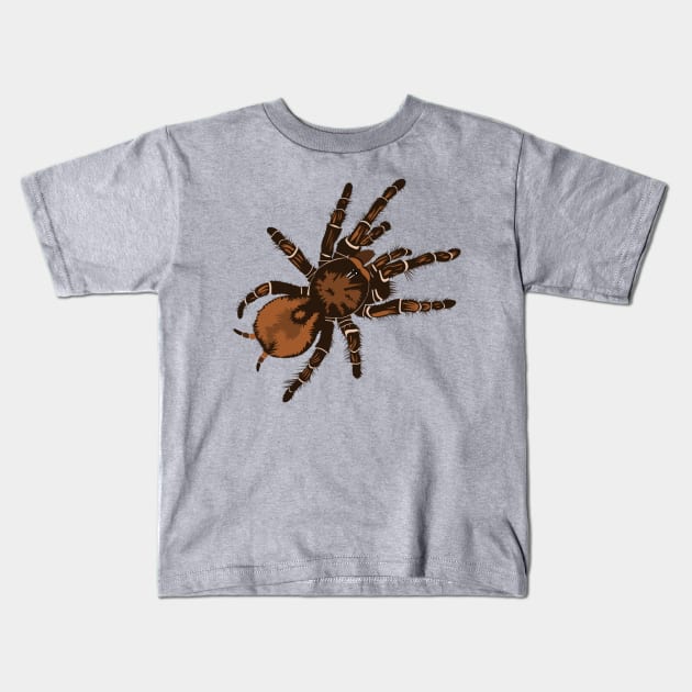 Goliath Bird Eating Spider Kids T-Shirt by stargatedalek